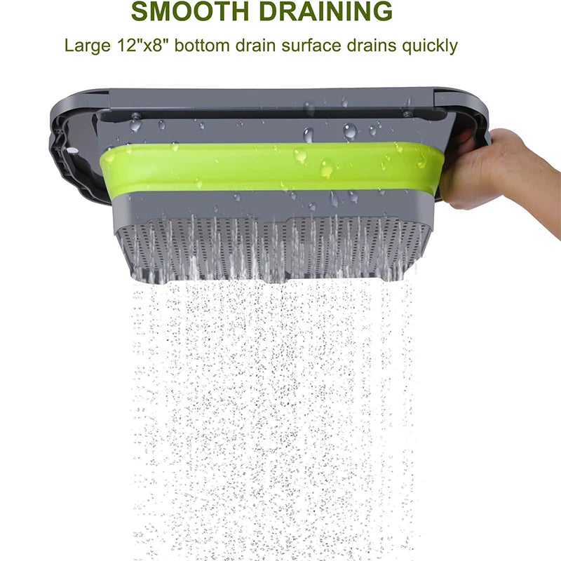 Collapsible Colander with Extendable Handles Colander Strainer over the Sink Vegetable Fruit Colanders Strainers JT40