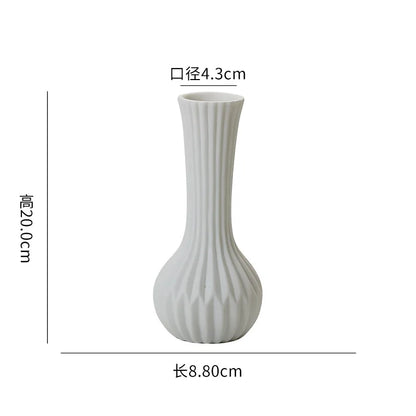 Home High-End Sensory Embryo Flower Vase Interior Decoration Ceramic Vase Artistic Decoration Desktop Flower Vase