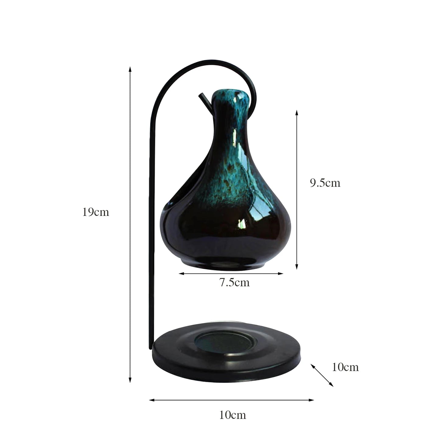 Ceramic Essential Oil Burner Melt Gift Furnace Warmer Tealight Candles Holder Diffuser for Living Room Housewarming Home Decor