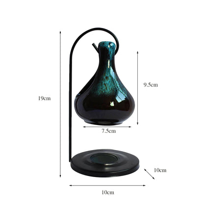 Ceramic Essential Oil Burner Melt Gift Furnace Warmer Tealight Candles Holder Diffuser for Living Room Housewarming Home Decor