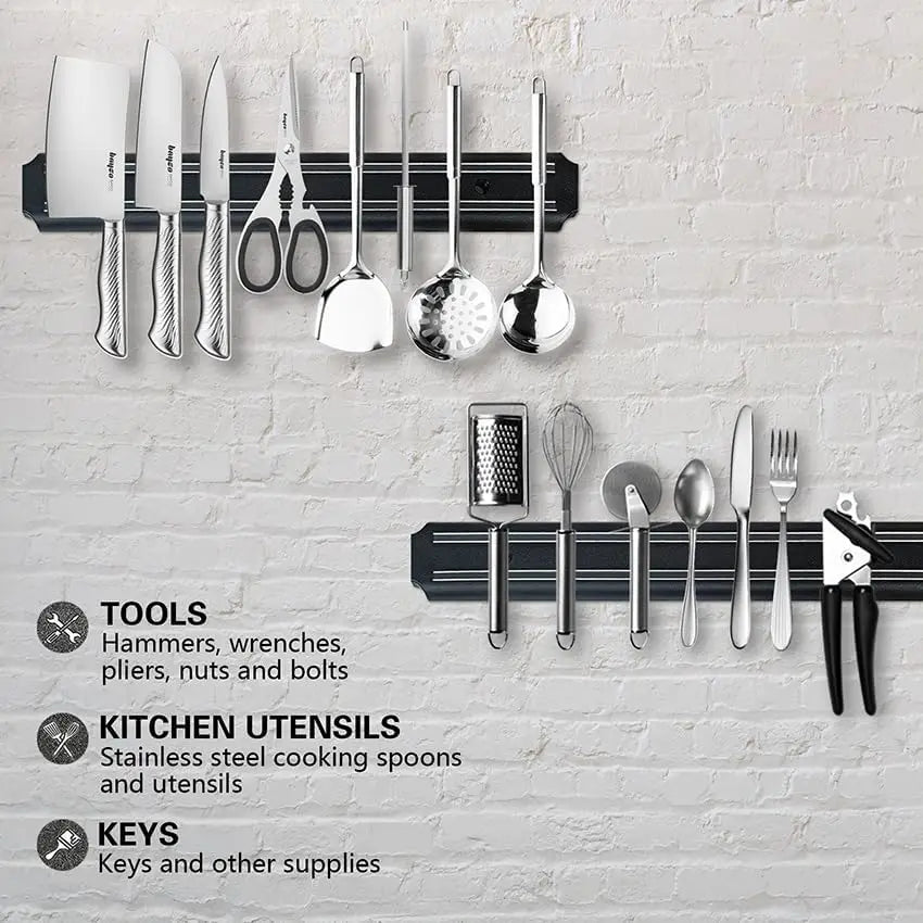 Professional Magnetic Knife Strip Stainless Steel Magnetic Knife Holder Rack Kitchen Knife Bar 33 38 Cm Kitchen Accessories