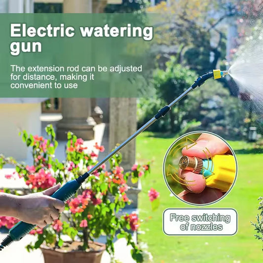 Electric Sprayer Telescopic Wand Rechargeable Portable Spray Wand Electric Watering Handle Irrigation Tool for Lawn and Garden