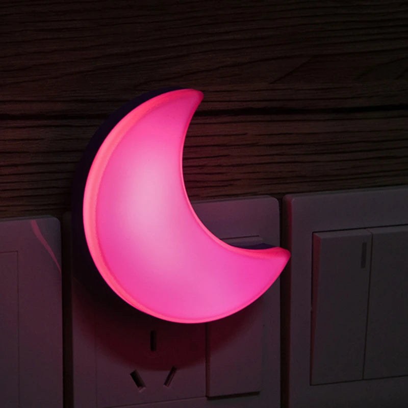 LED Moon Night Lights/Wall Lamp Cute Mini EU/US Plug Lights for Children Room Bedroom Living Room Decoration Lighting Night Lamp