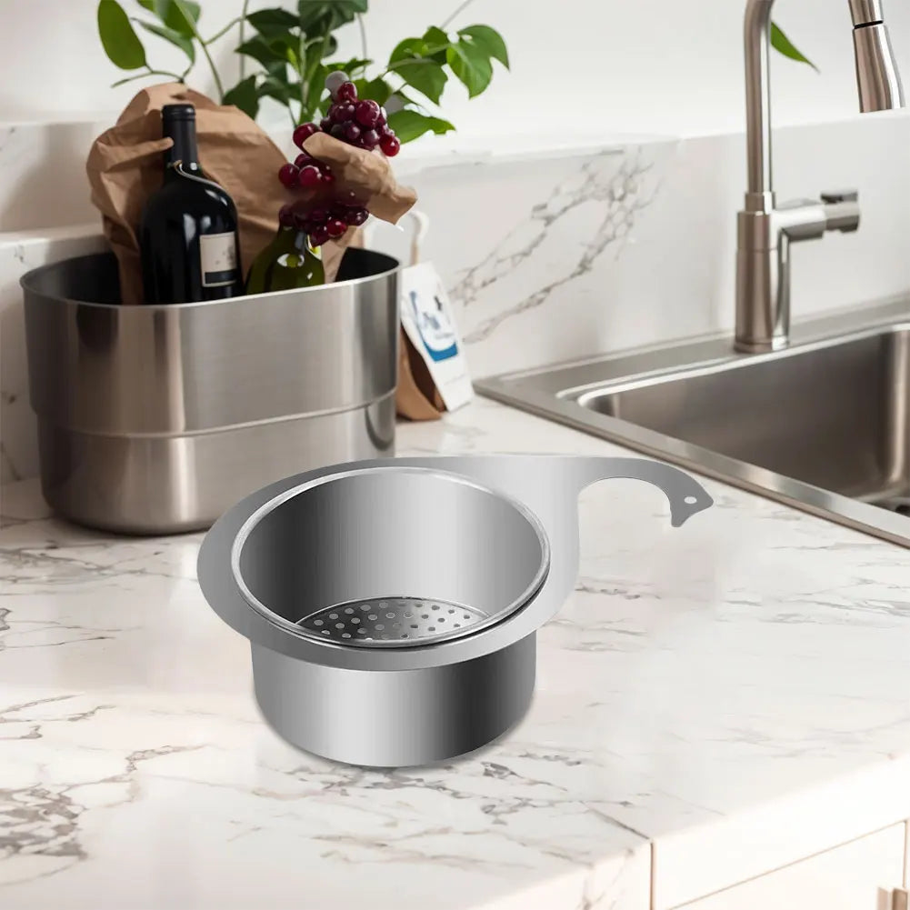 1/2 PCS Multi-Functional Swan Drain Basket Kitchen Sink Strainer Stainless Steel Sink Drain Filterhanging Filter Basket for Sink