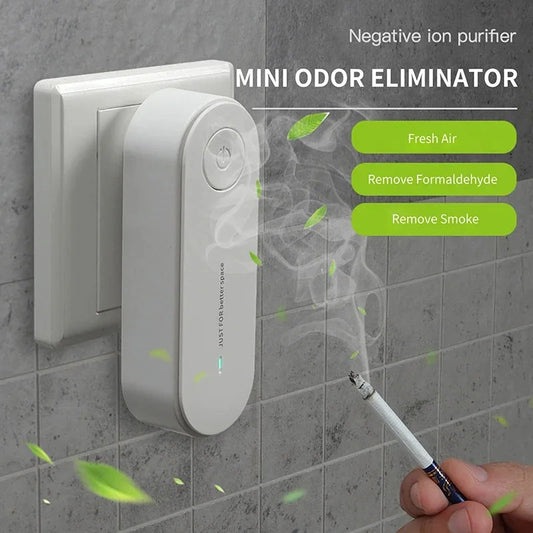 Portable Air Purifier Anion Filter Plug-In Negative Ion Generator Smoke Remover Odor Eliminator Cleaner for Home Office