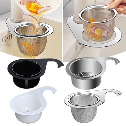1/2 PCS Multi-Functional Swan Drain Basket Kitchen Sink Strainer Stainless Steel Sink Drain Filterhanging Filter Basket for Sink