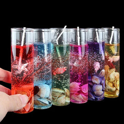 1Pc Aromatherapy Smokeless Small Candles Ocean Shells Valentines Scented Jelly Candle Romantic Decoration Candle Home Decor Gift