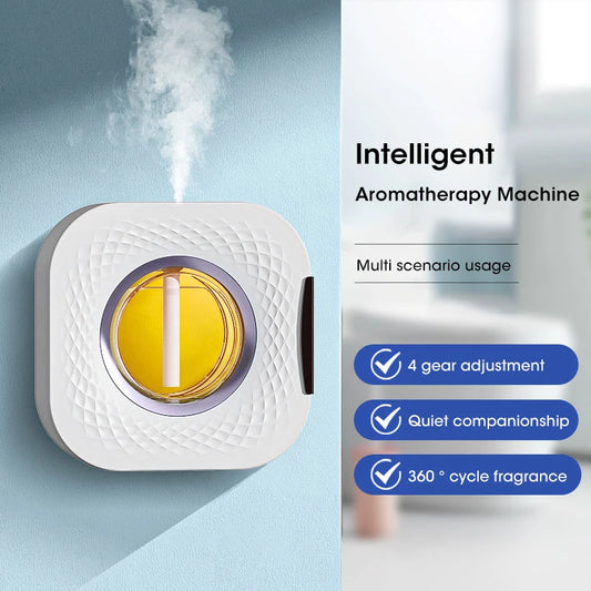 60 ㎡ Oil Aromatherapy Machine Air Purifying Diffuser Toilet Deodorization Fragrance Wall-Mounted Humidifier Colorful Night Light