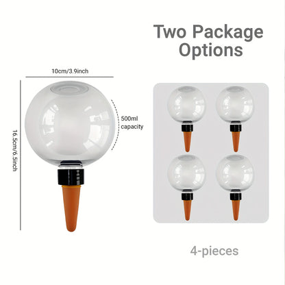 1/4Pcs Plant Watering Globes 500Ml Home Drip Balls Long-Lasting Hydration Tool for Green Plants