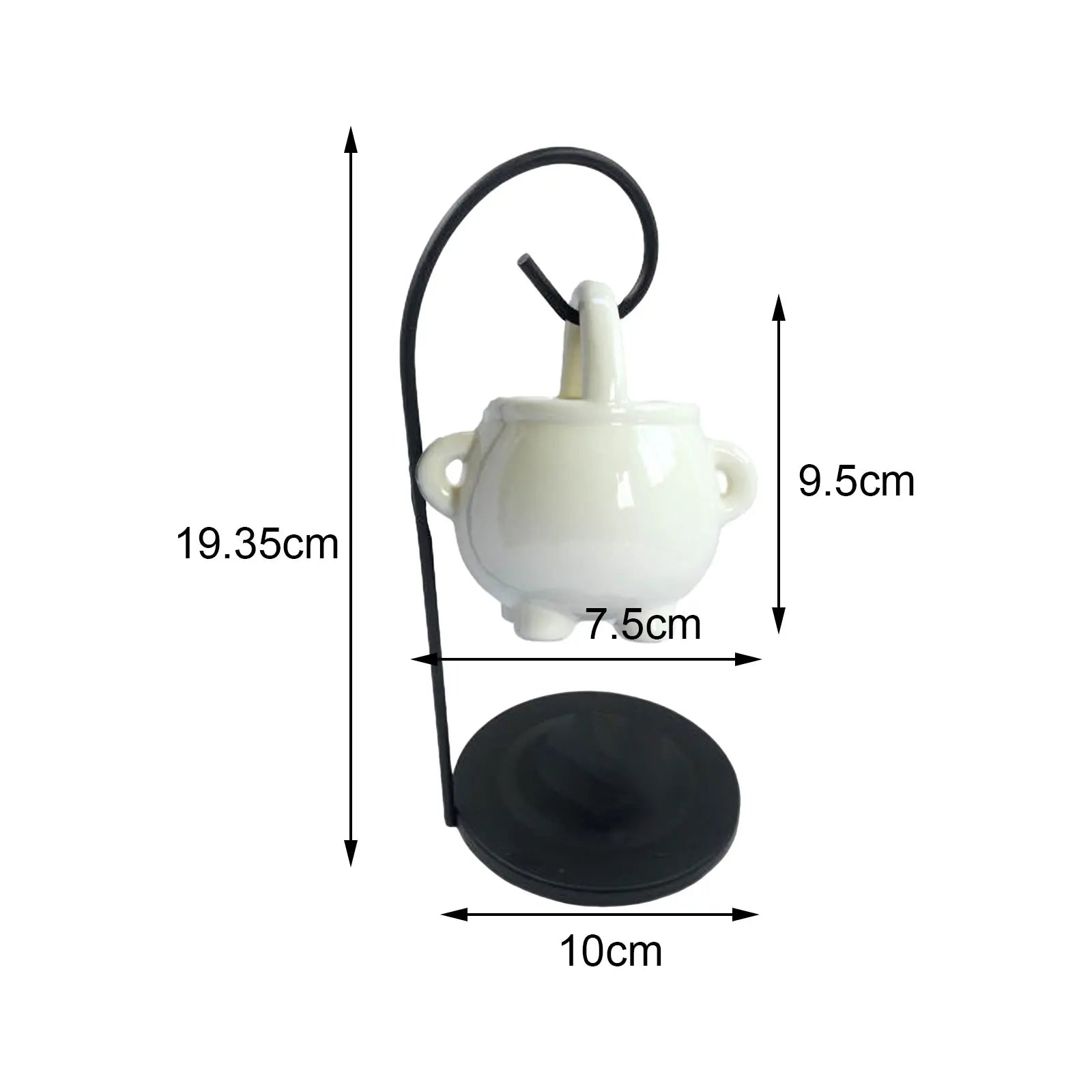 Ceramic Essential Oil Burner Melt Gift Furnace Warmer Tealight Candles Holder Diffuser for Living Room Housewarming Home Decor