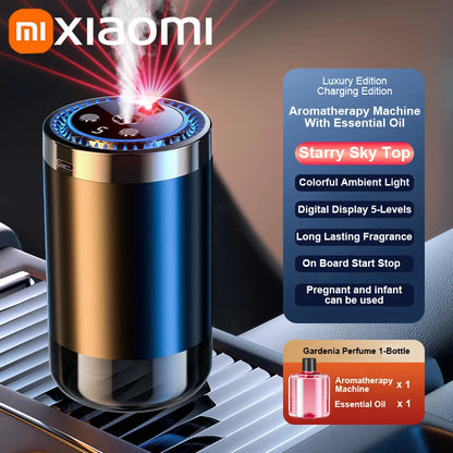 Xiaomi Starry Sky Top Car Aromatherapy Machine Rechargeable Car Aroma Diffuser 5 Level of Adjustable Intelligent Car Diffuser