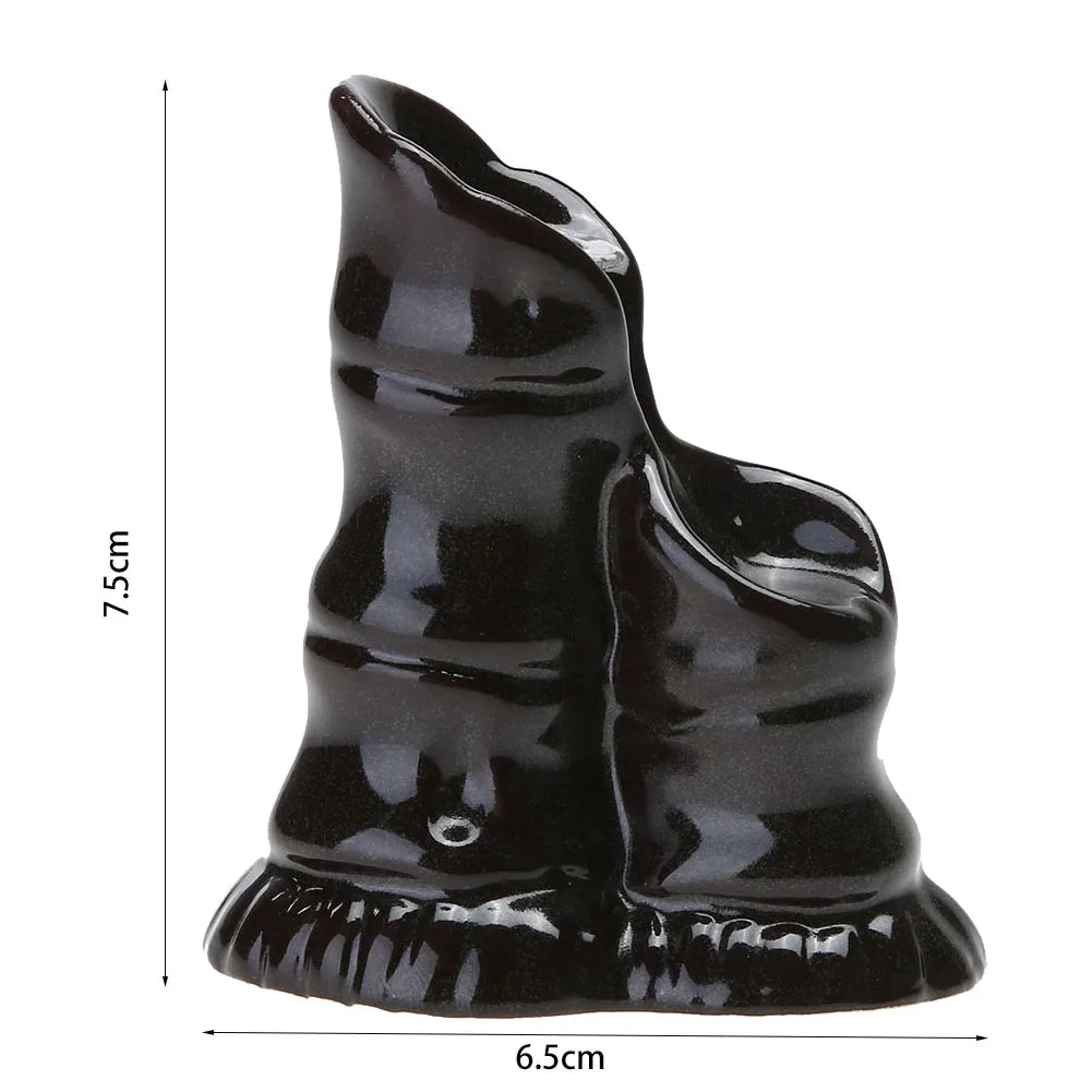 Backflow Incense Burner Censer Waterfall Tower Incense Cone Ceramic Burner Fragrance Holder Sandalwood Aromatherapy Home Decor
