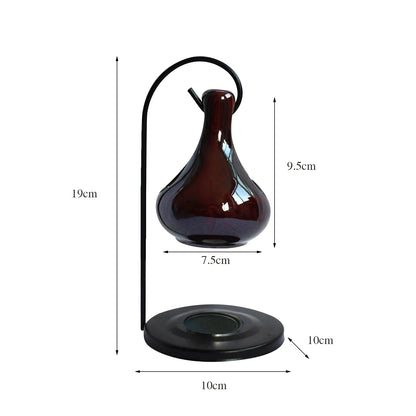 Ceramic Essential Oil Burner Melt Gift Furnace Warmer Tealight Candles Holder Diffuser for Living Room Housewarming Home Decor