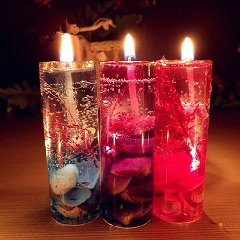 1Pc Aromatherapy Smokeless Small Candles Ocean Shells Valentines Scented Jelly Candle Romantic Decoration Candle Home Decor Gift