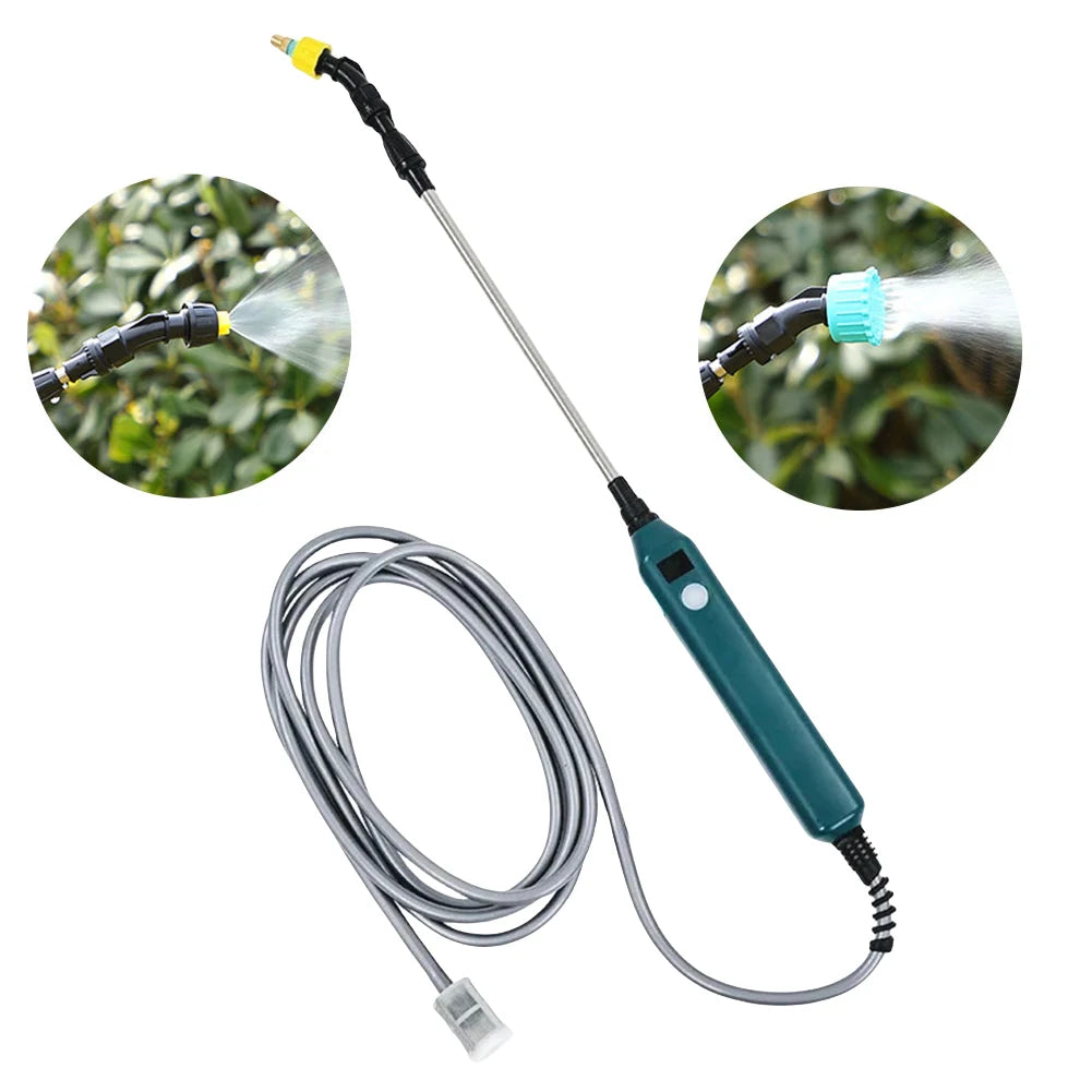 Electric Sprayer Telescopic Wand Rechargeable Portable Spray Wand Electric Watering Handle Irrigation Tool for Lawn and Garden