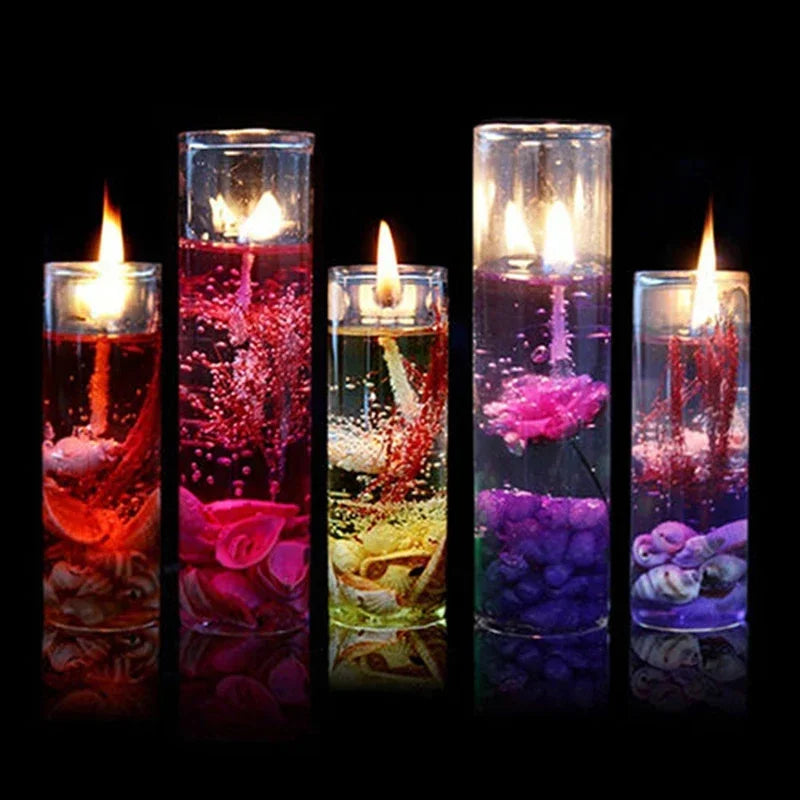 1Pc Aromatherapy Smokeless Small Candles Ocean Shells Valentines Scented Jelly Candle Romantic Decoration Candle Home Decor Gift