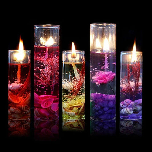 1Pc Aromatherapy Smokeless Small Candles Ocean Shells Valentines Scented Jelly Candle Romantic Decoration Candle Home Decor Gift