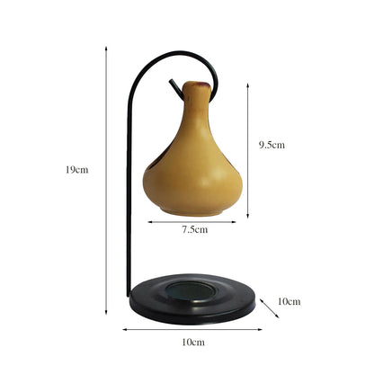 Ceramic Essential Oil Burner Melt Gift Furnace Warmer Tealight Candles Holder Diffuser for Living Room Housewarming Home Decor