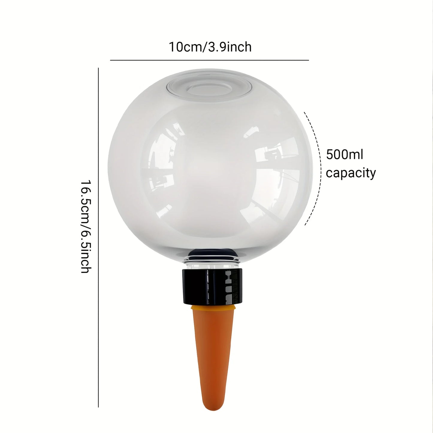 1/4Pcs Plant Watering Globes 500Ml Home Drip Balls Long-Lasting Hydration Tool for Green Plants