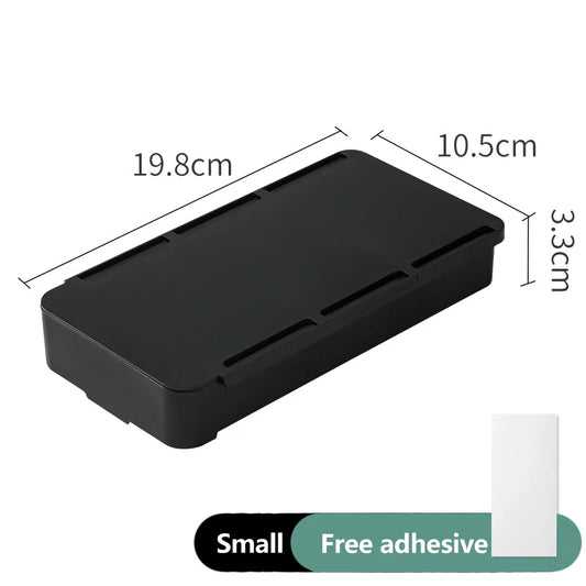 Hidden Storage Box in Table Self Stick Table Storage Drawer Organizer Box Home Office Pencil Tray under Desk Storage Drawer