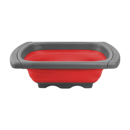 Collapsible Colander with Extendable Handles Colander Strainer over the Sink Vegetable Fruit Colanders Strainers JT40