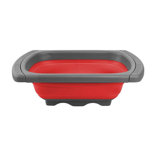 Collapsible Colander with Extendable Handles Colander Strainer over the Sink Vegetable Fruit Colanders Strainers JT40