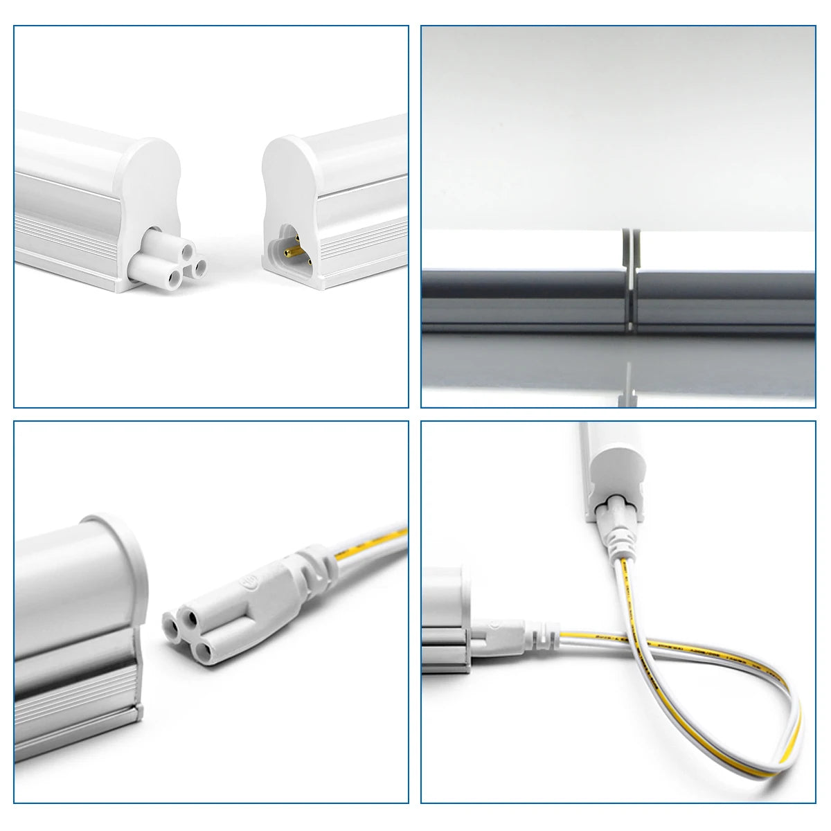 50Cm Led Lights Kitchen under Cabinet Lamp 220V 15W Led Tube with 1.2M EU Plug Switch Power Cable for Home Bedroom Indoor Lamps